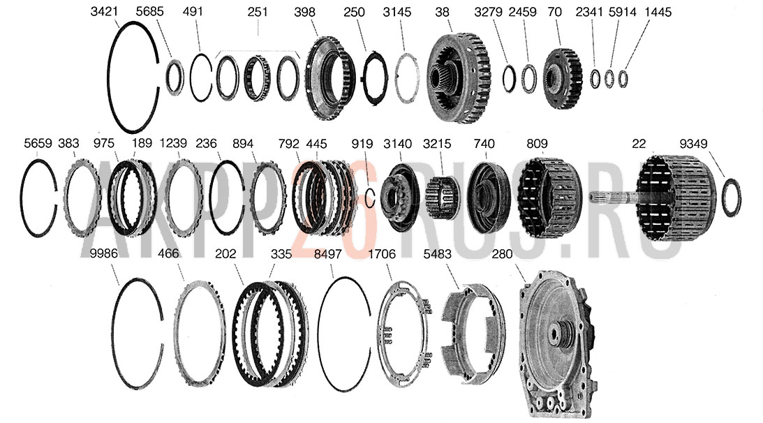 Схема акпп 4r55e