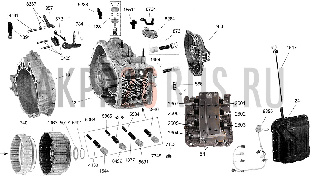 Схема акпп v4a51