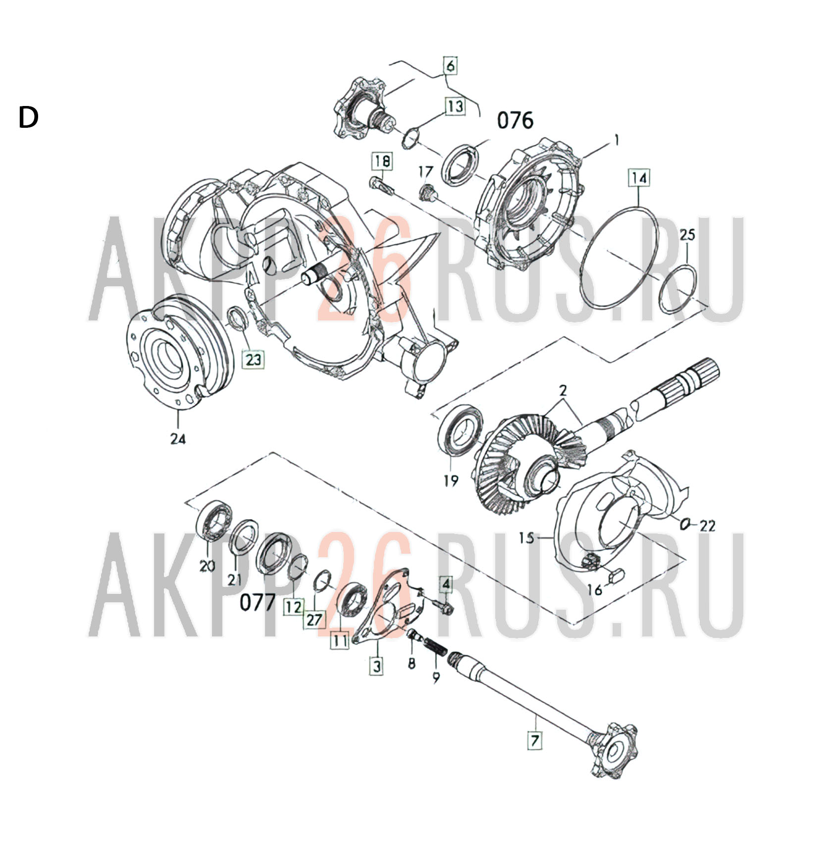 Схема для АКПП - 0B5