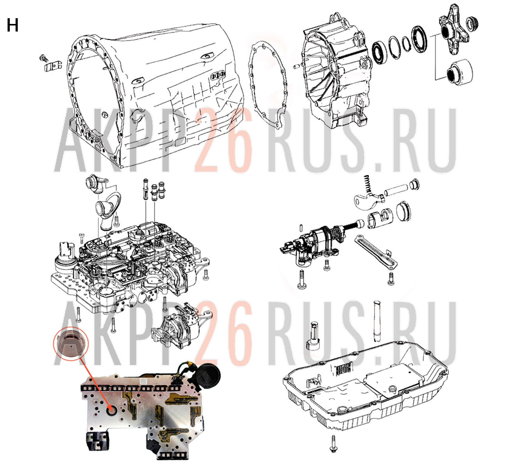 Схема для АКПП - 725.0