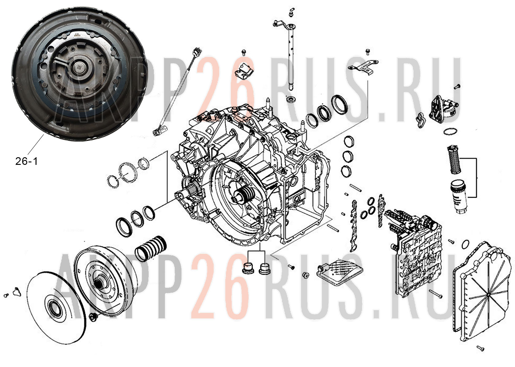 Схема для АКПП - DCT450(DSG)