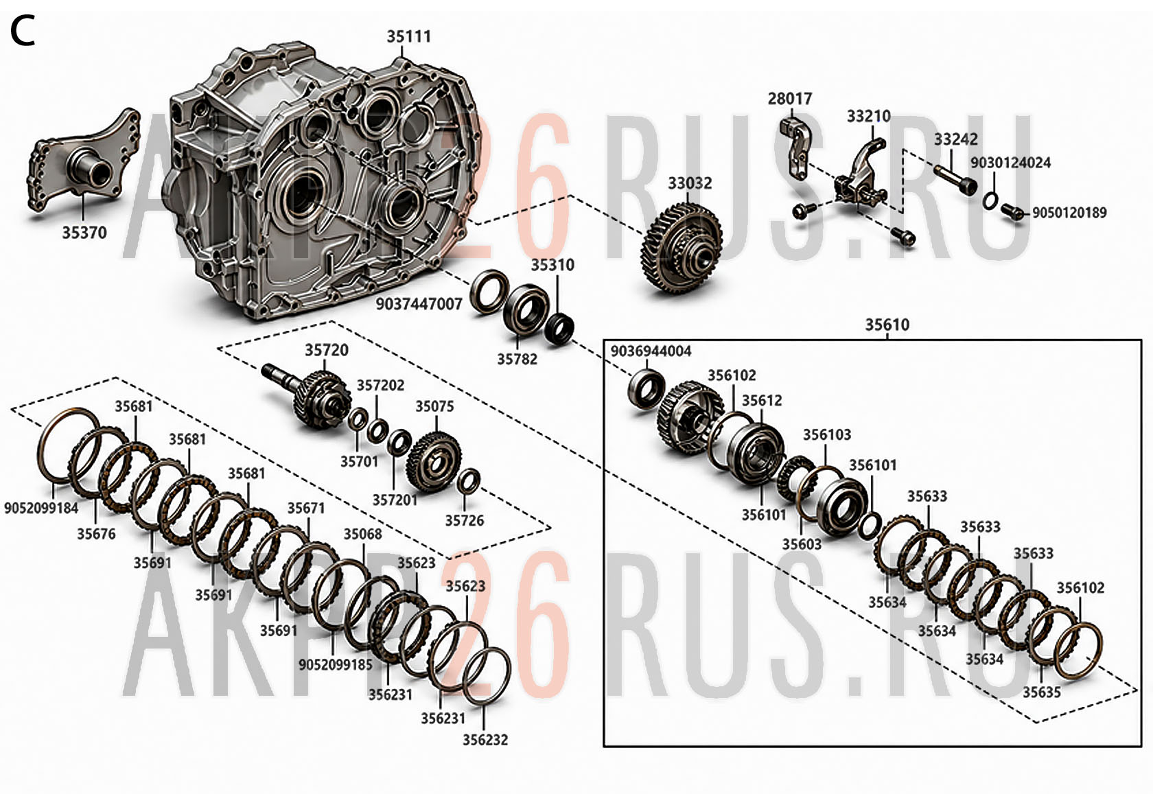 Схема для АКПП - K120 (CVT), K120F (CVT)