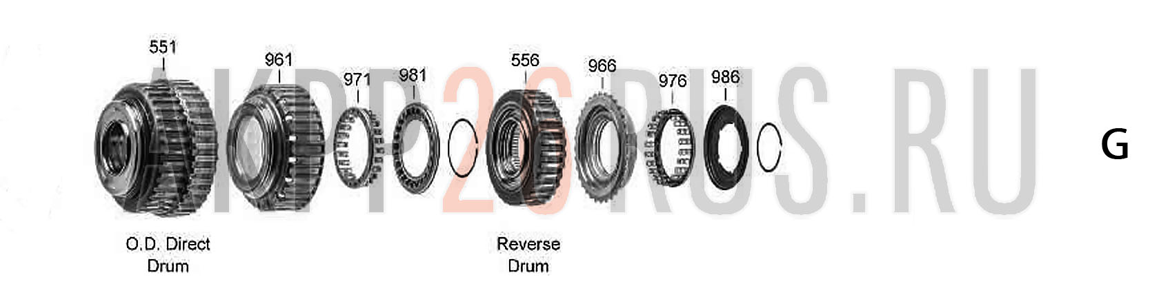 Схема для АКПП - TR-80SD, 0C8, TR-81SD, TR-82SD, TR-80SN, TR-81SN, TR-82SN, AL1000