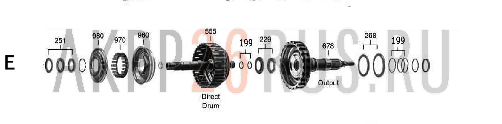 Схема для АКПП - TR-80SD, 0C8, TR-81SD, TR-82SD, TR-80SN, TR-81SN, TR-82SN, AL1000