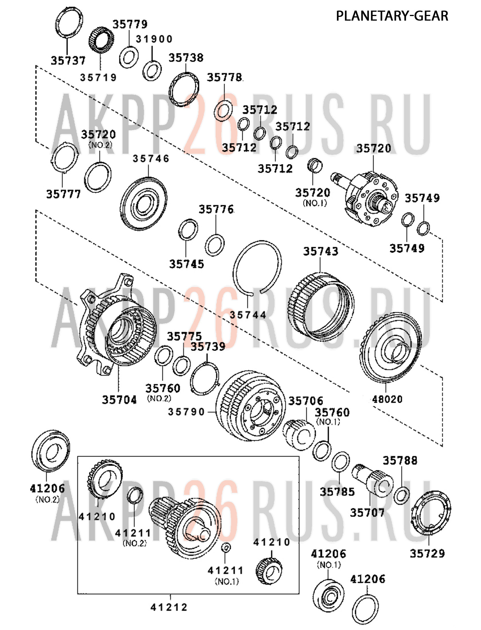 Схема для АКПП - AWF8F35, AF50-8, AWF8F45, GA8F22AW, TG-81SC, TG-81SD
