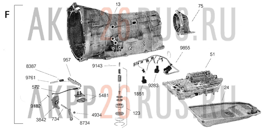 Схема для АКПП - ZF5HP18