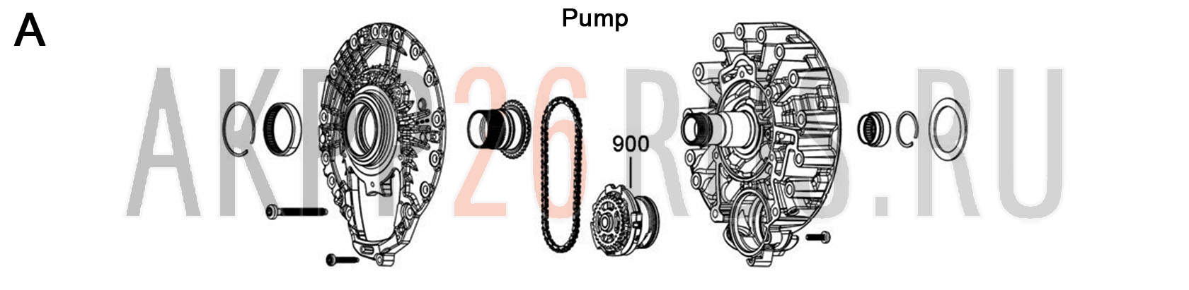 Схема для АКПП - ZF8HP65A