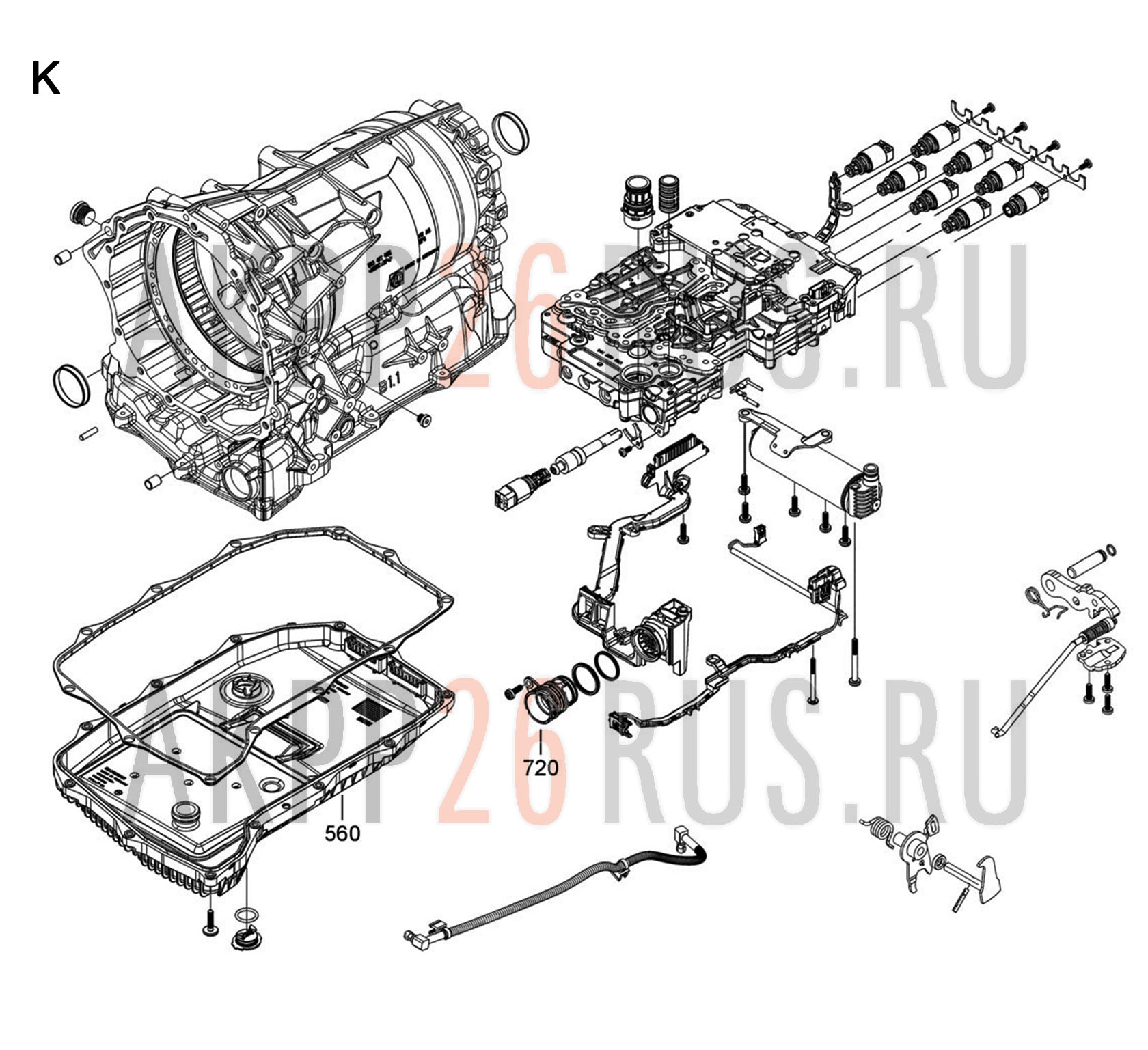 Схема для АКПП - ZF8HP65A