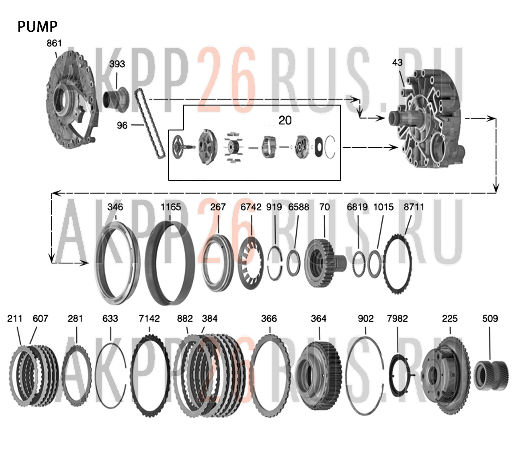 Схема для АКПП - ZF8HP90