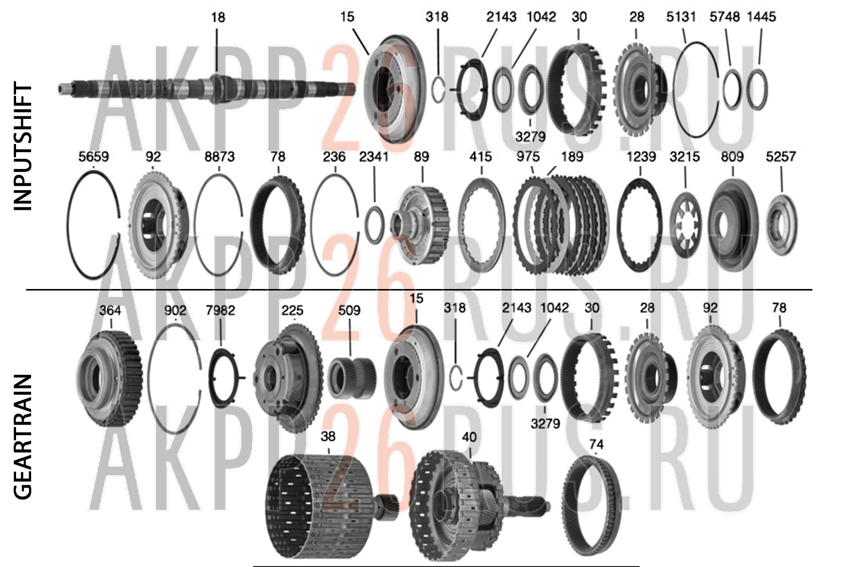 Схема для АКПП - ZF8HP90