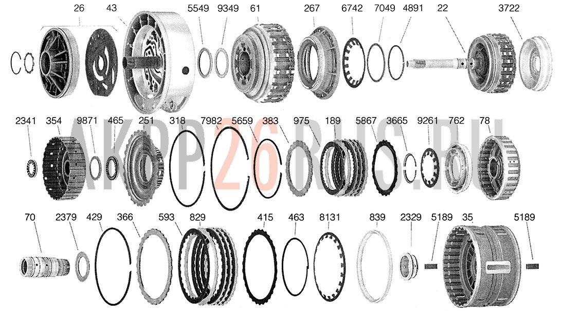 Схема акпп zf 5hp24