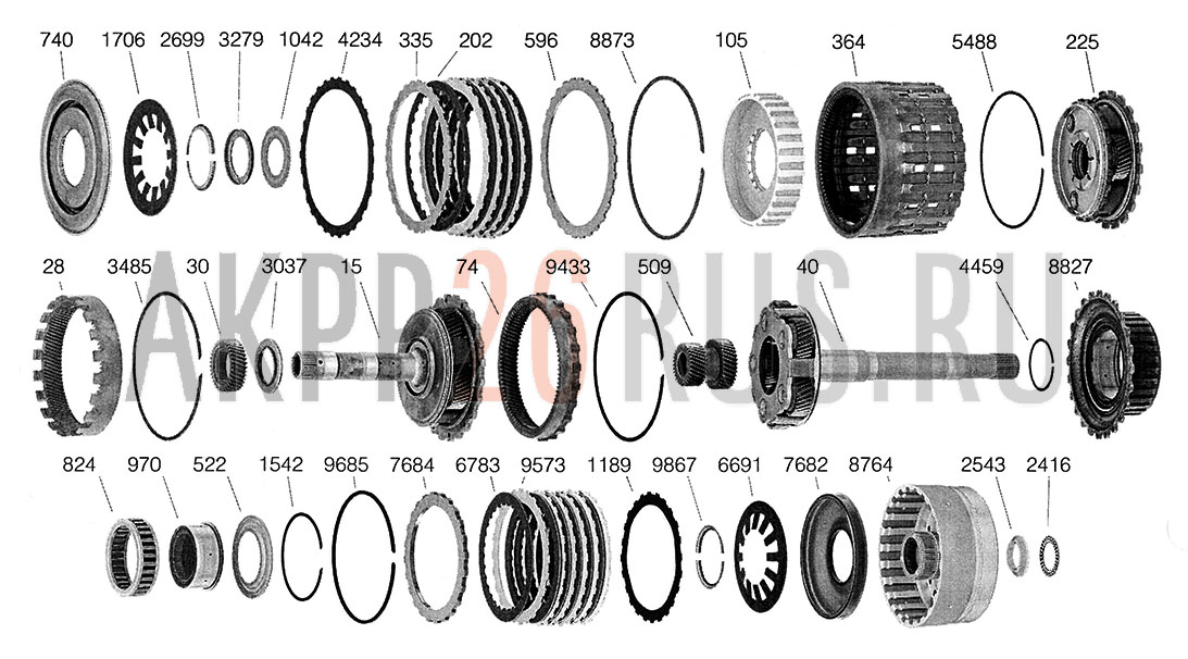 Схема акпп zf 5hp24