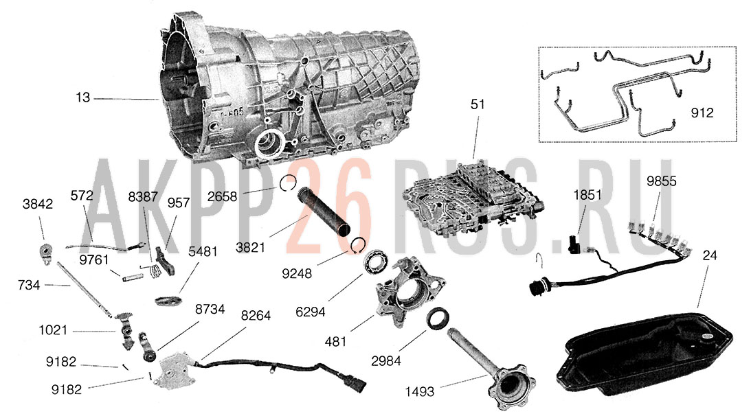 Схема акпп zf 5hp24